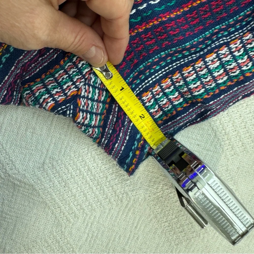 GAP Womens Tweed Shorts Size 0 Multicolor Serape Stripe‎ Aztec Mid Rise Flat
